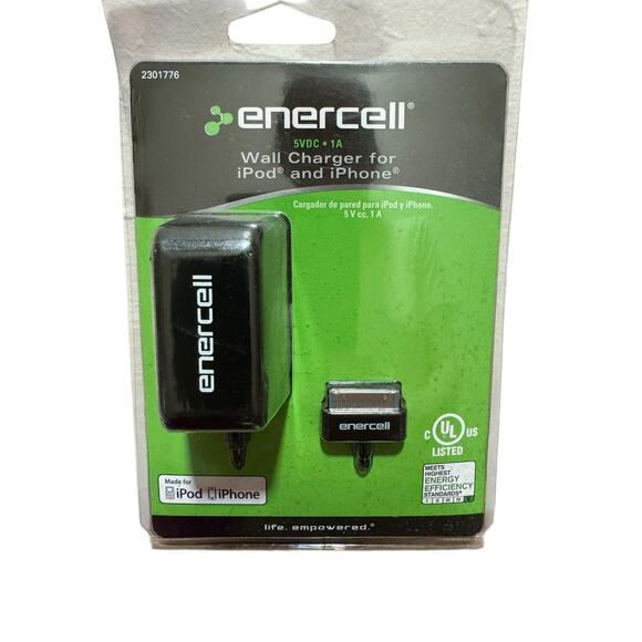 Enercell 5VDC 1A30 Pin Connector Wall Charger For iPhone 4S 3G & iPod - Picture 1 of 2